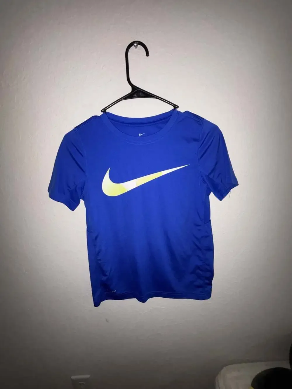 Nike Dri-FIT Big Kids' Athletic Training T-Shirt with Large Swoosh
